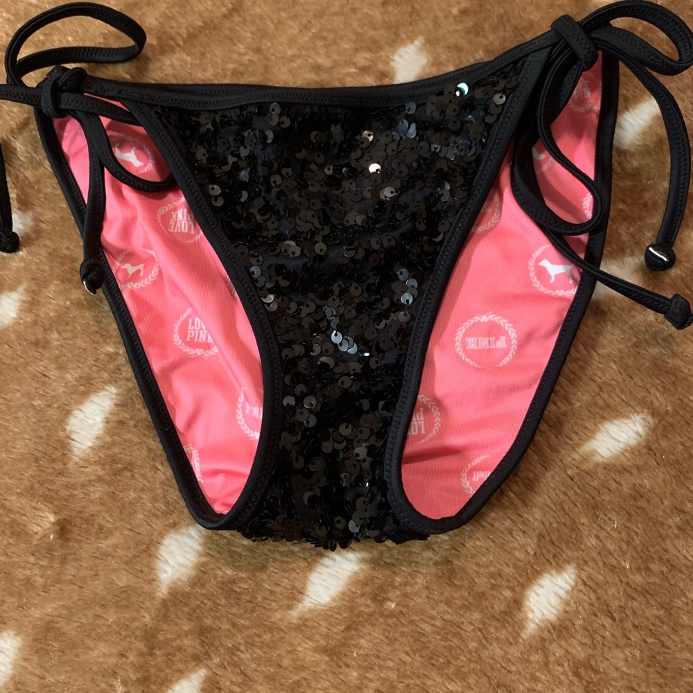 Sequin bikini bottom